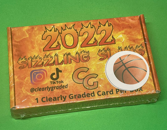 2022 Clearly Graded Sizzling Slabs Basketball Edition delivers (1) Slabbed Buyback Clearly Graded Card per Box