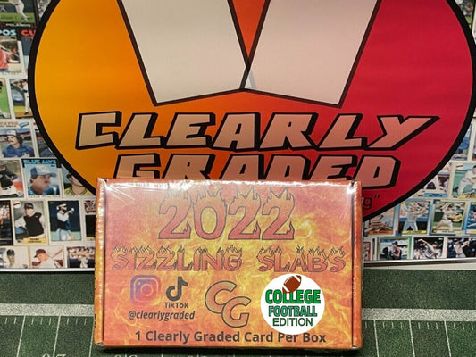 2022 Sizzling Slabs College Football Box Edition 1 Graded Card PER Box